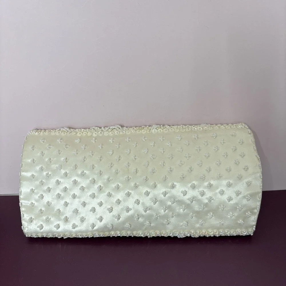 La‎ Regale Ltd Ivory Beaded & Sequined Evening Bag Hong Kong Wedding